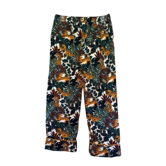 WORLD MARKET women's size small medium S M Jaguar Jungle flannel pj pajama set - Picture 4 of 16